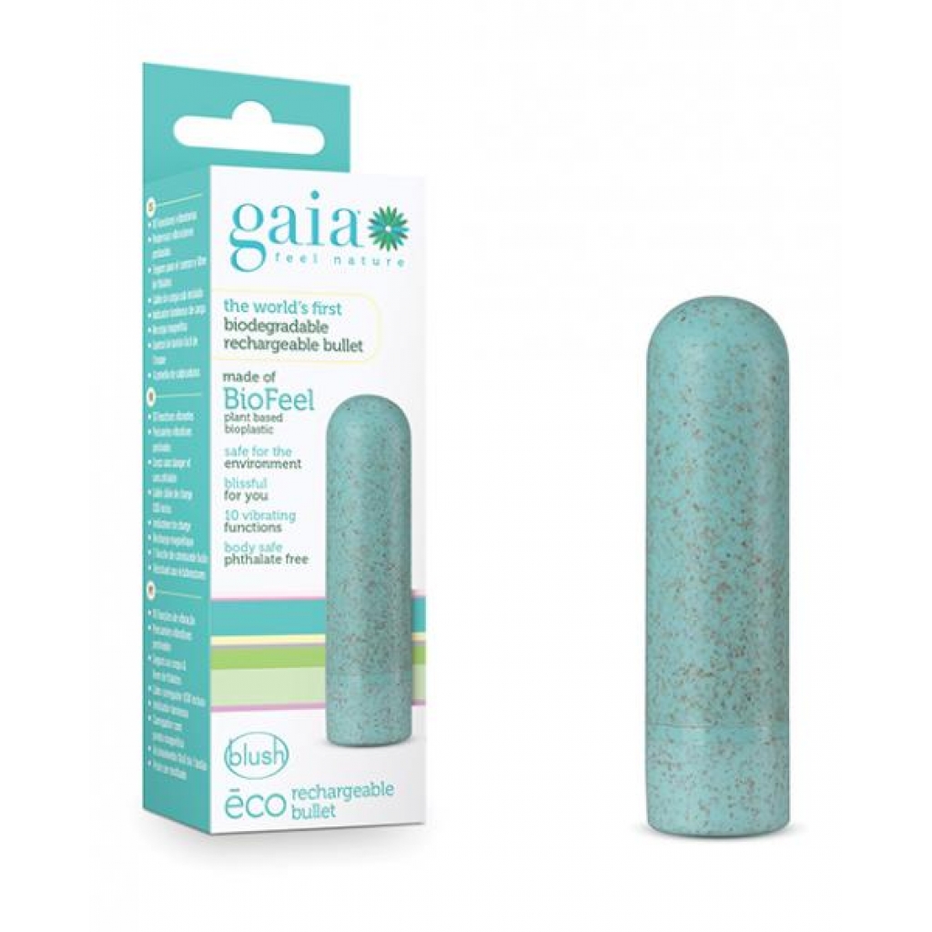 Blush Gaia Eco Rechargeable Bullet - Aqua