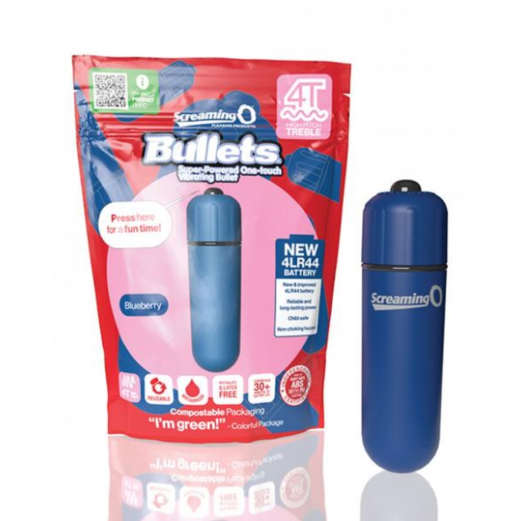 Screaming O 4T Bullet Vibrator - Blueberry