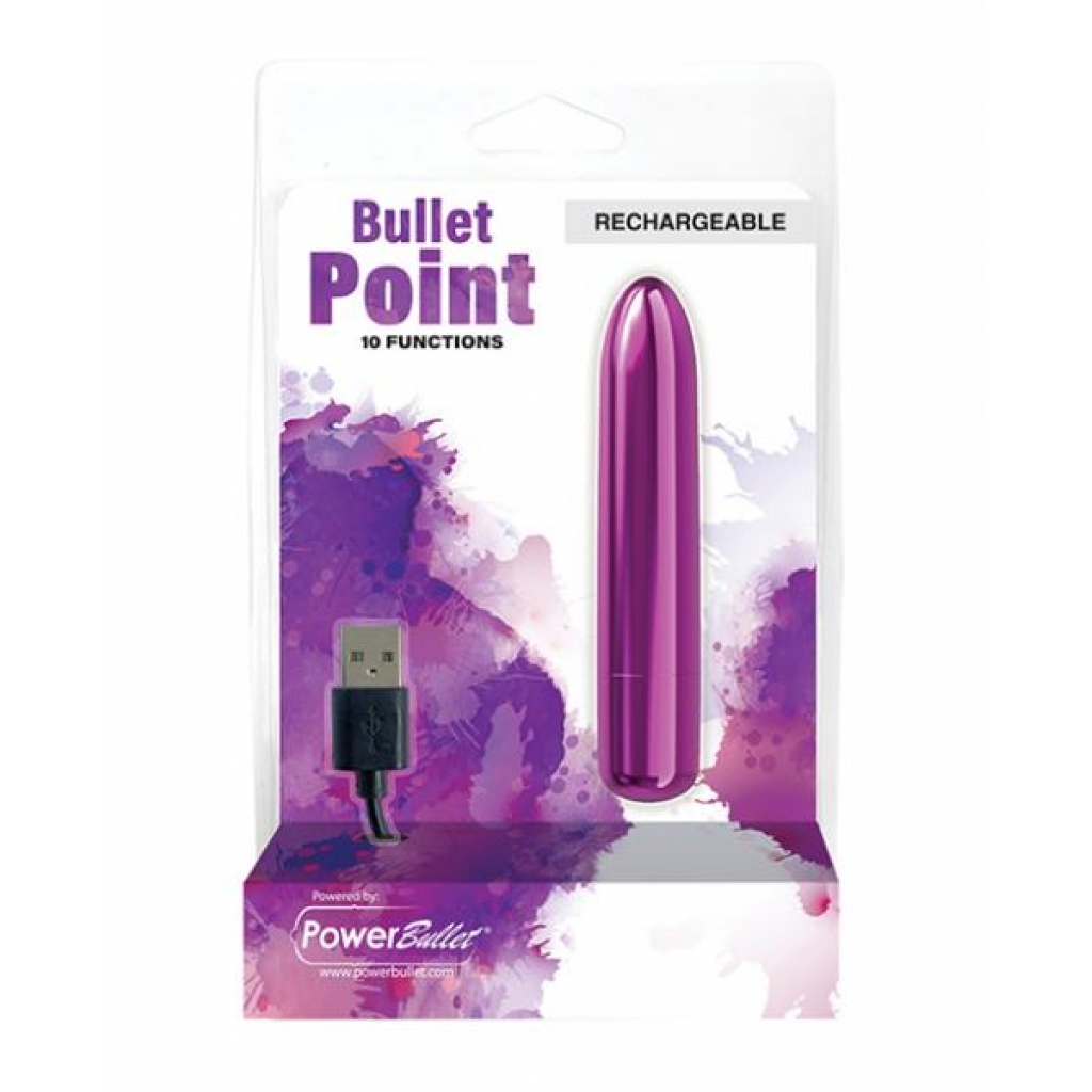 Bullet Point Rechargeable Bullet with 10 Functions