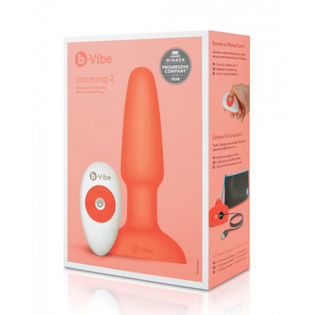 B-vibe Rimming Plug 2 - Orange