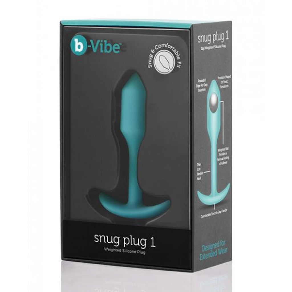 B-vibe Weighted Snug Plug 1 - 55g Mint