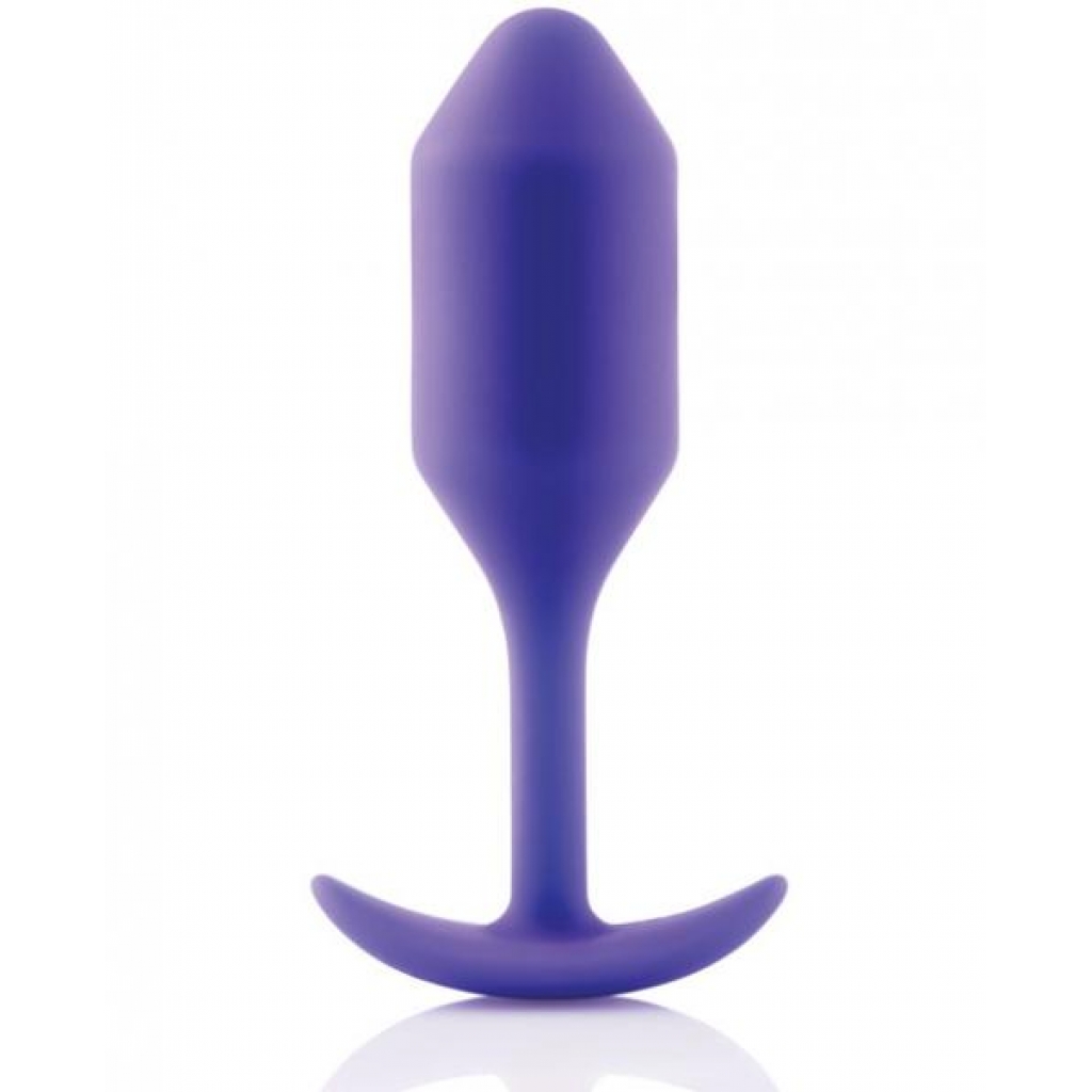 B-Vibe Snug Plug 2 Weighted - 4 oz Purple