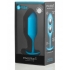 B-Vibe Snug Plug 3 - Weighted Teal Blue