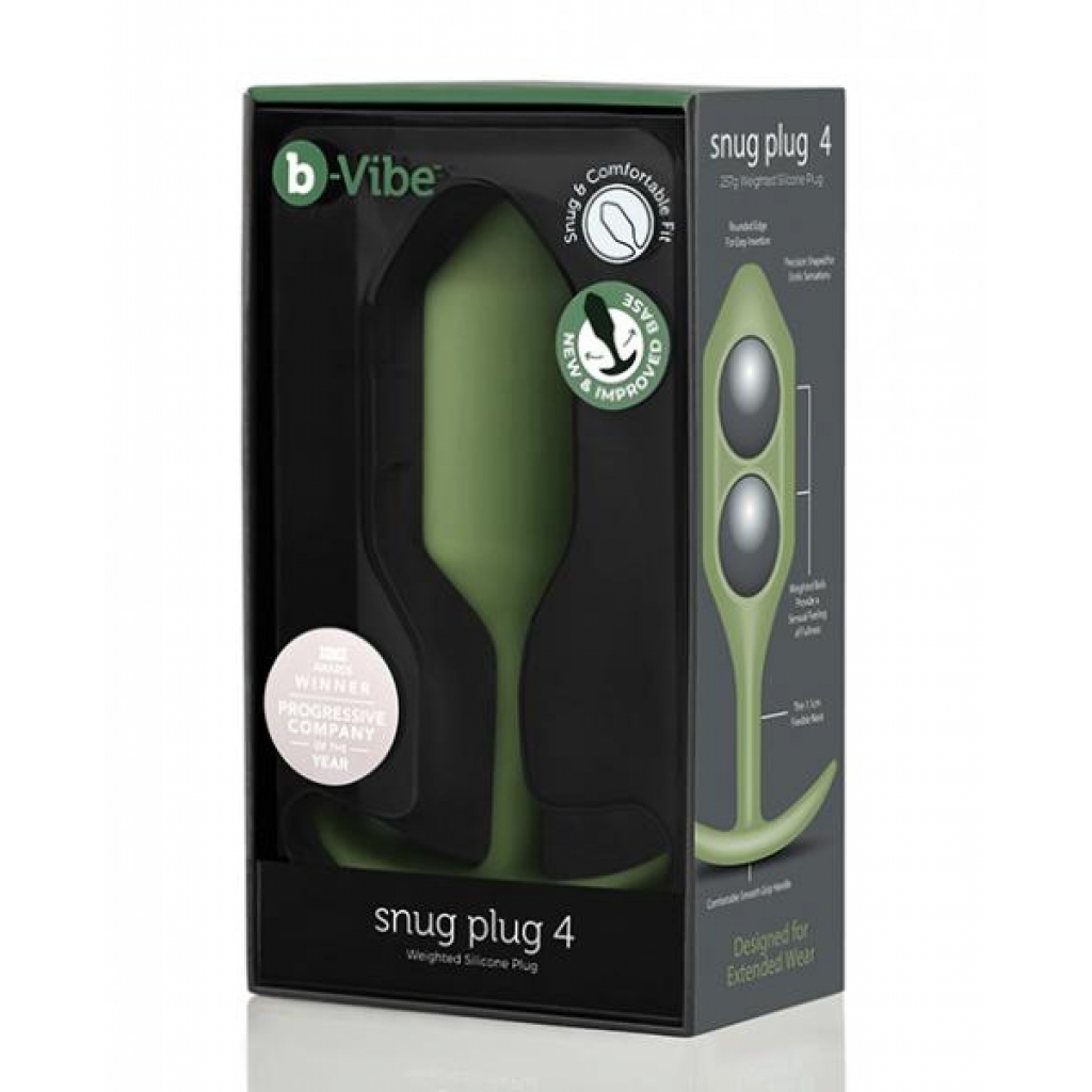 B-vibe Weighted Snug Plug 4 - 256 G - Army