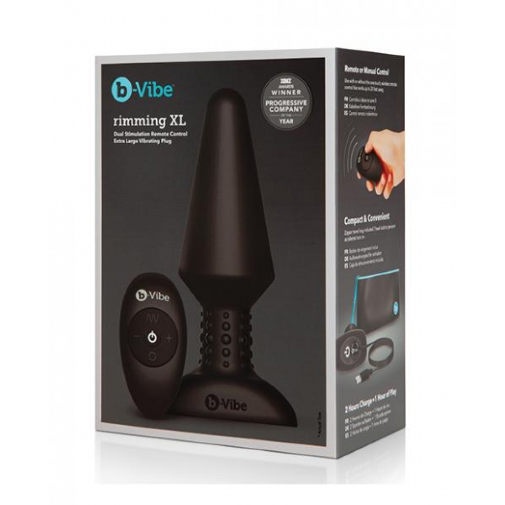 B-vibe Rimming Plug XL - Black