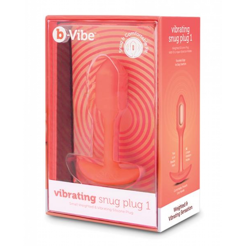 B-vibe Vibrating Snug Plug - Small Orange