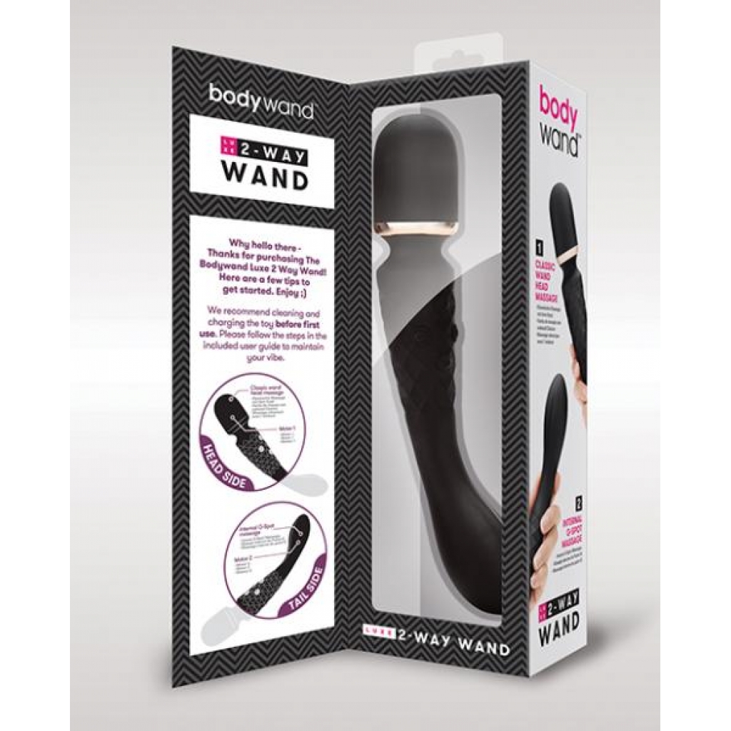 Xgen Bodywand Luxe 2 Way Wand Head Massager - Black