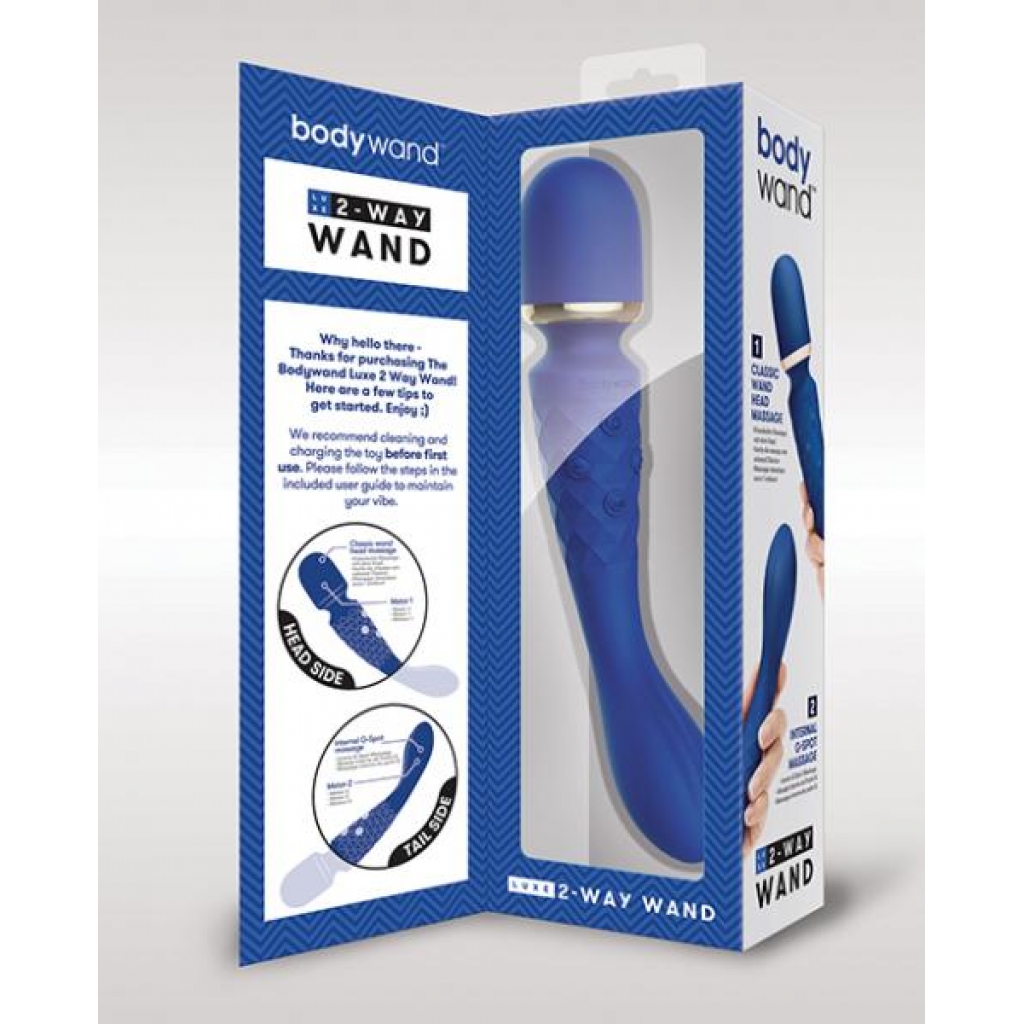 Bodywand Luxe 2 Way Wand Massager - Blue