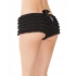 Ruffle Shorts with Back Bow Detail - Black