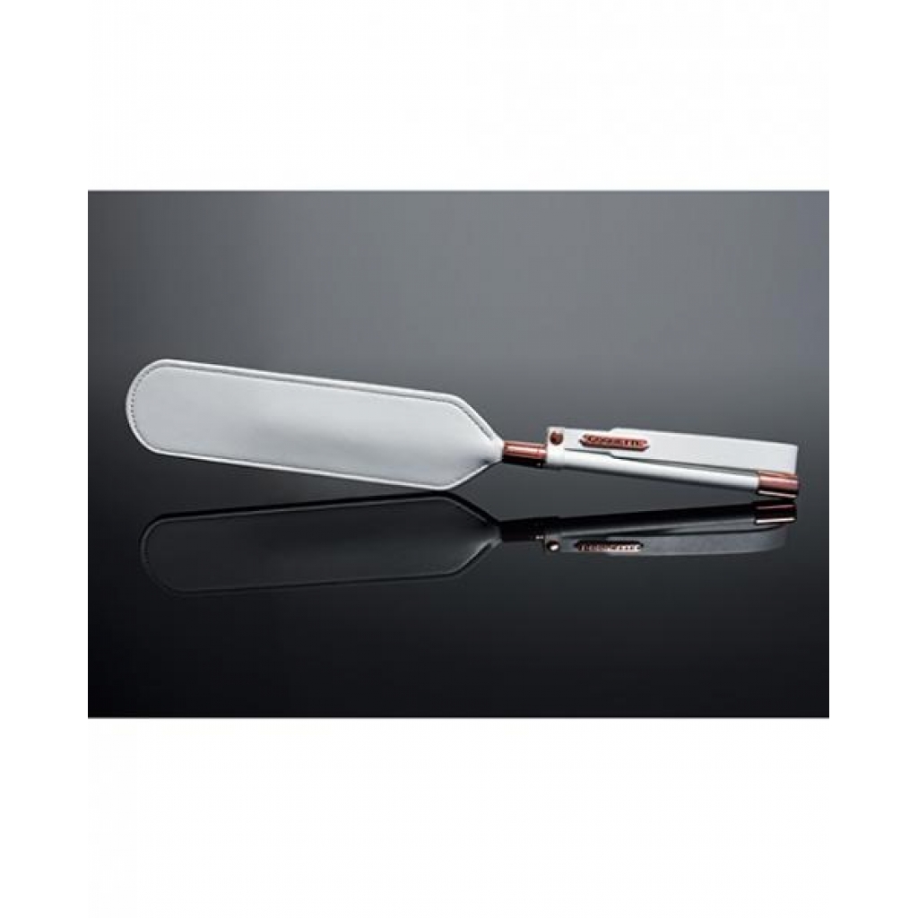 Pleasure Collection Matte Finish Paddle - White/Rose Gold