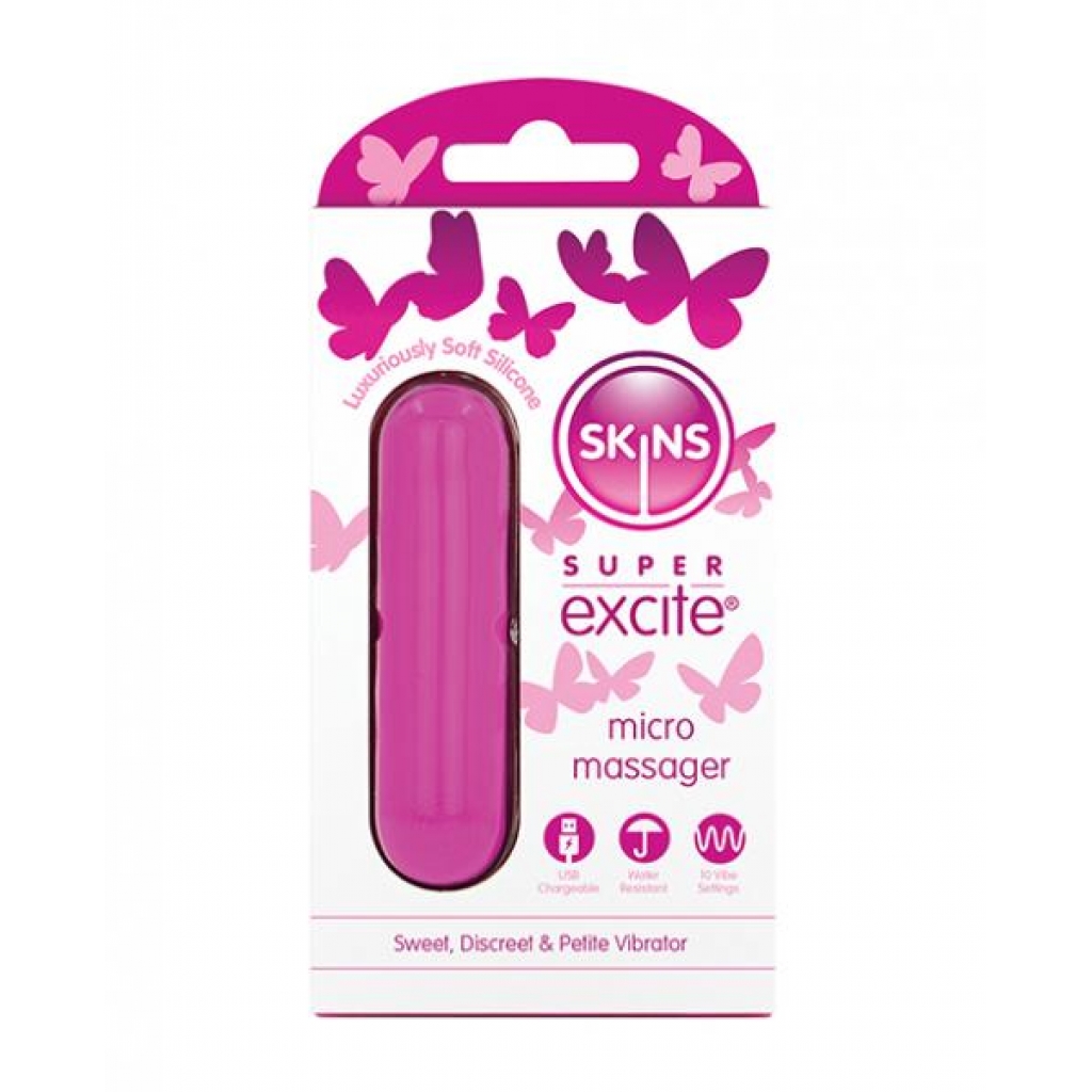 Skin Super Excited Petite Vibrator - Pink