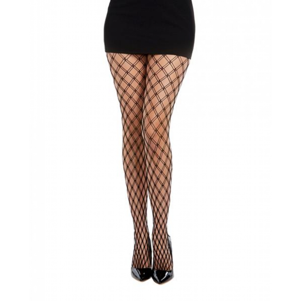 Double Knitted Fence Net Pantyhose