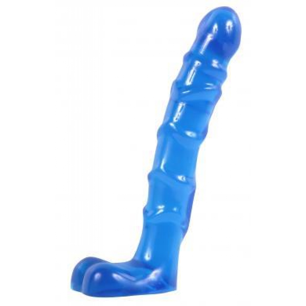 Raging Hard-On Slim Line Dildo - Blue