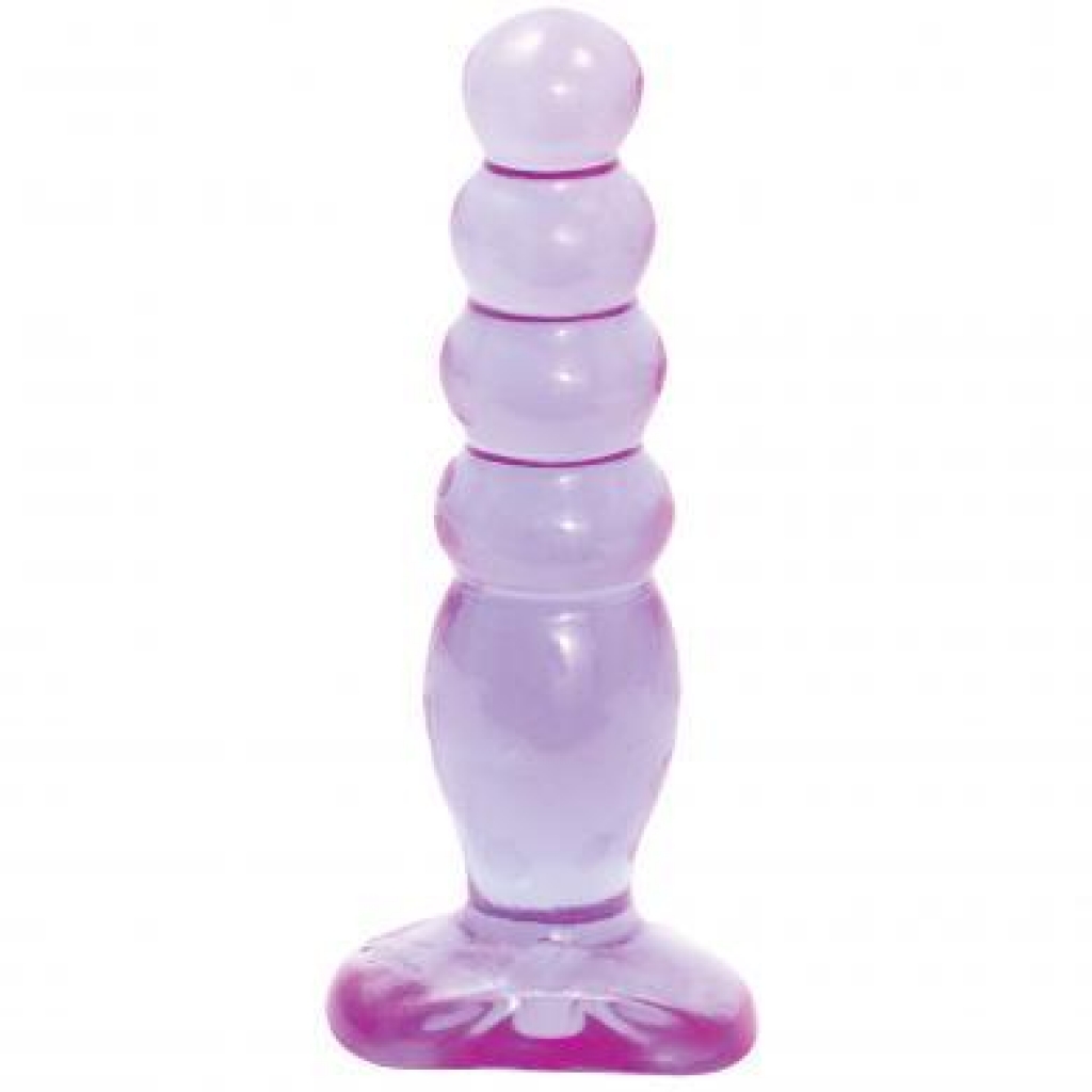 5.6-Inch Crystal Jellies Anal Delight in Purple