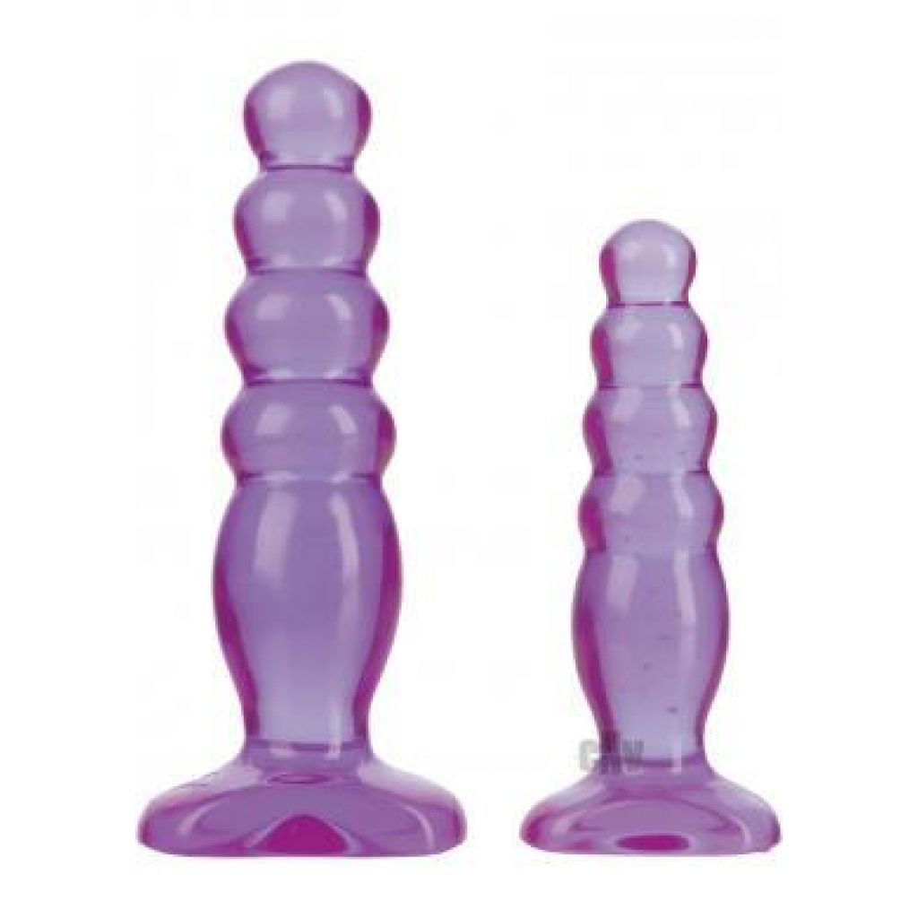 Crystal Jellies Anal Delight Trainer Kit in Purple