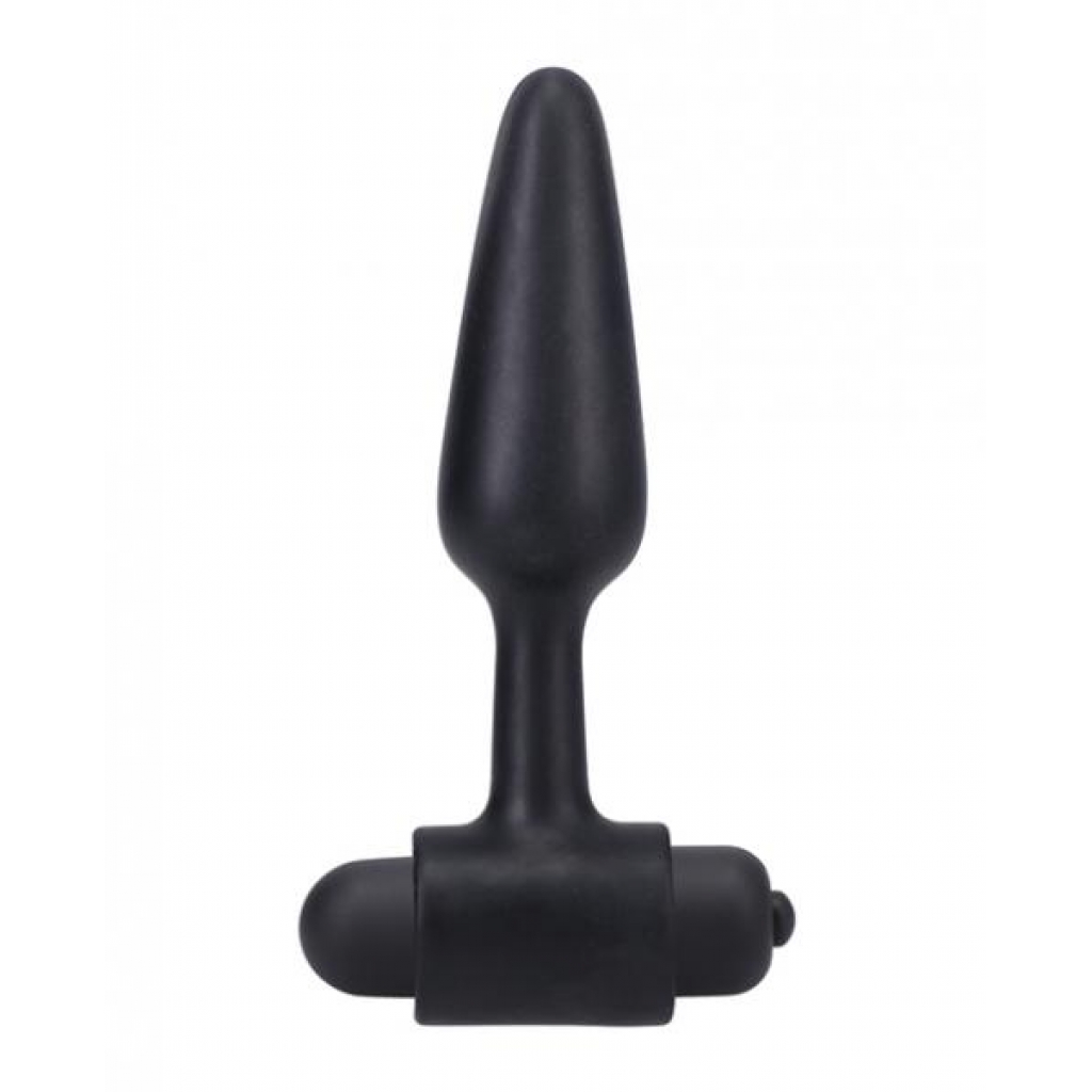 In A Bag 4 Inch Vibrating Butt Plug - Black