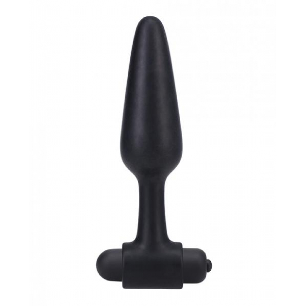 In A Bag 5 inch Vibrating Butt Plug - Black