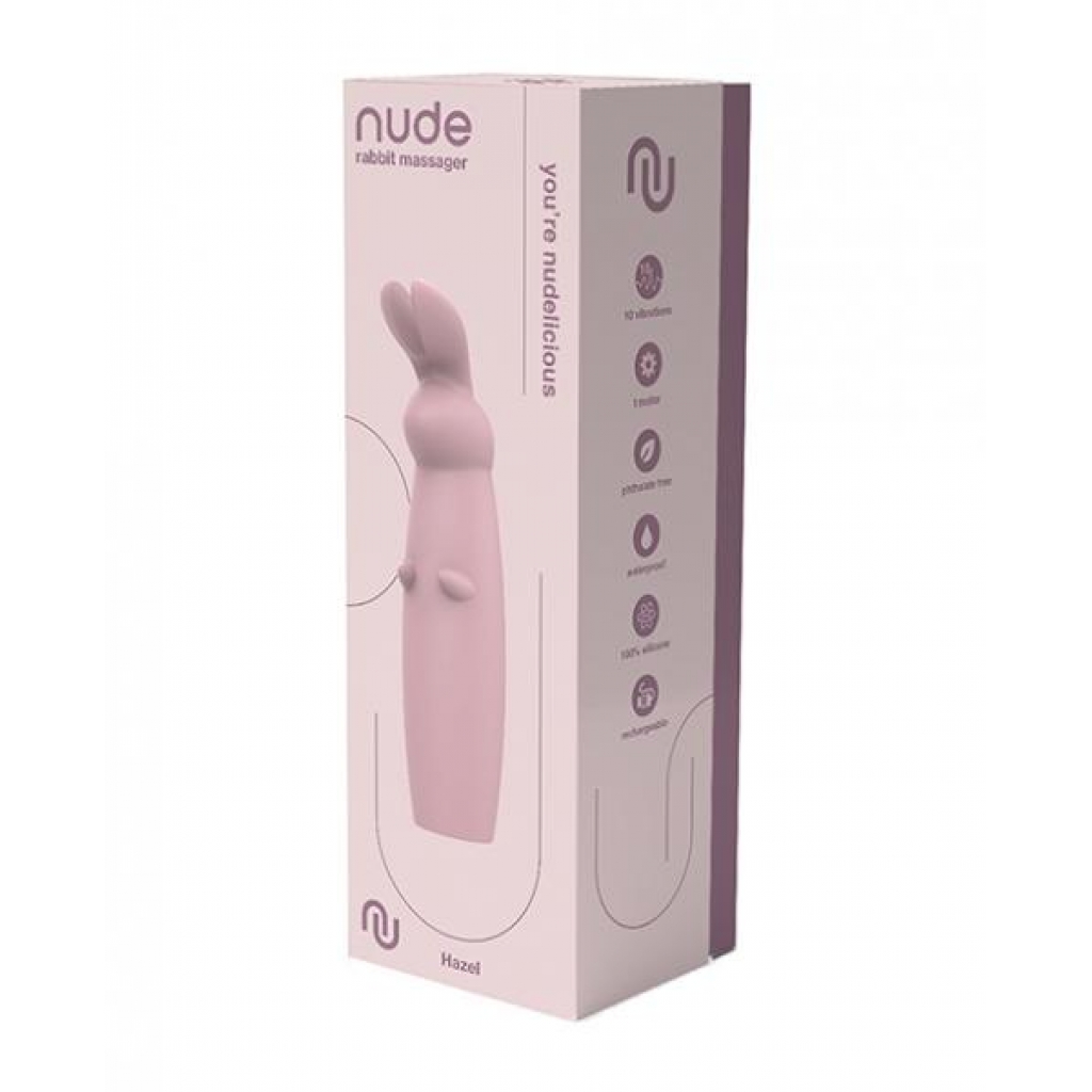 Nude Hazel Rechargeable Rabbit Massager - Pink