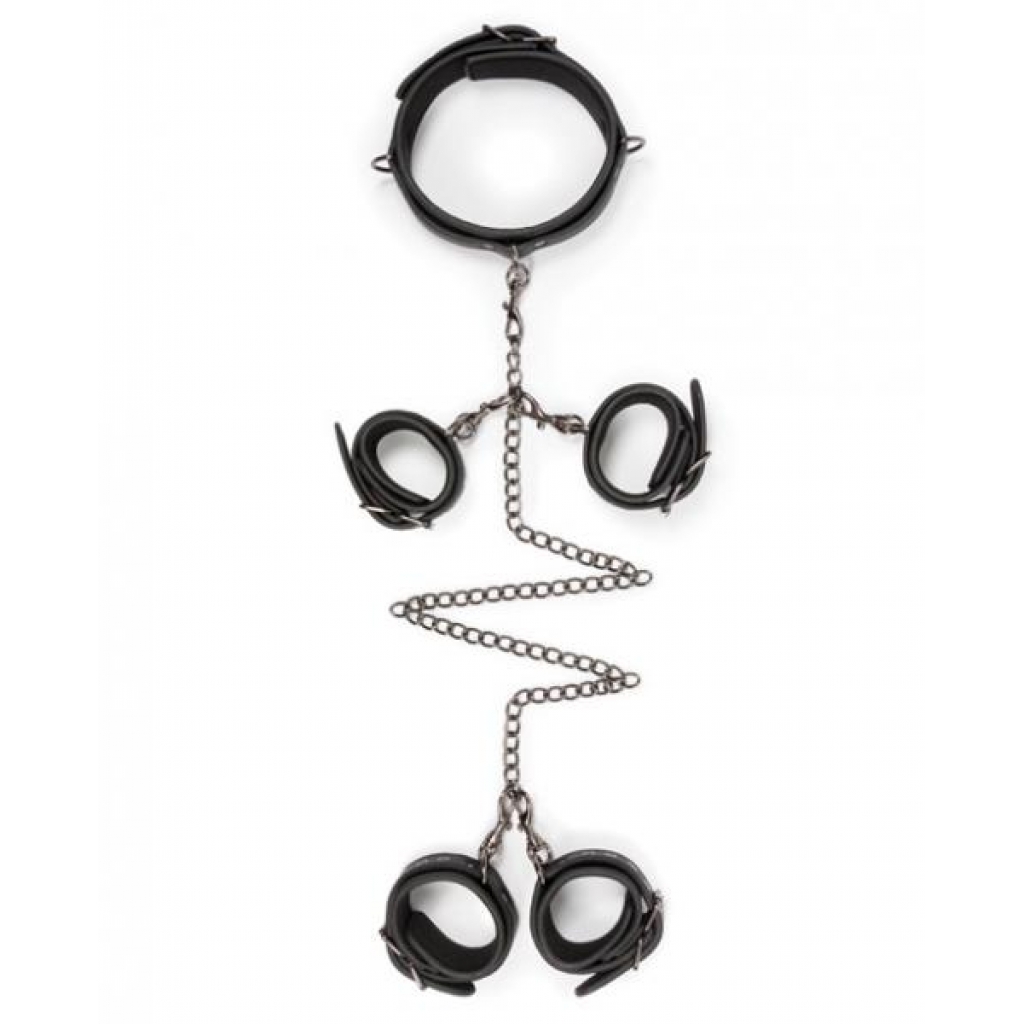 Easy Toys Fetish Collar and Cuffs Set - Black