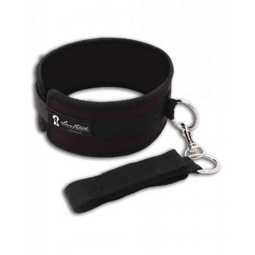 Lux Fetish Collar And Leash Set - Black