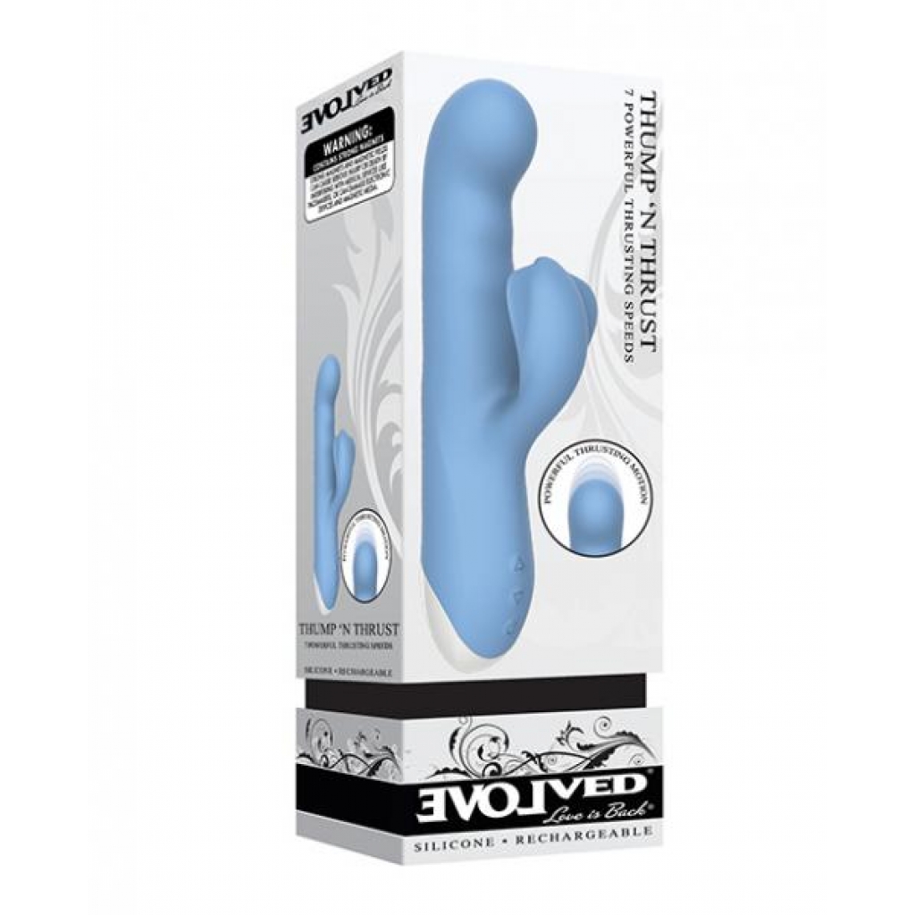 Evolved Thump N Thrust Rechargeable Dual Stim - Blue