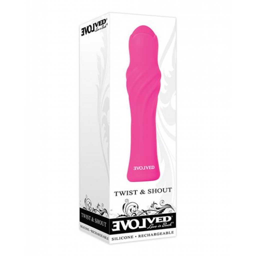 Evolved Twist & Shout Rechargeable Bullet - Pink - Powerful Vibrations