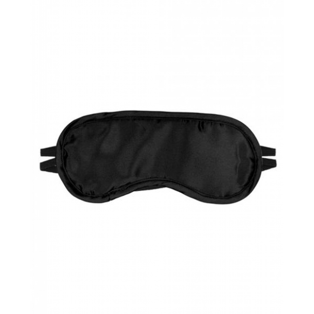 Satin Blindfold 2 Strap - Black