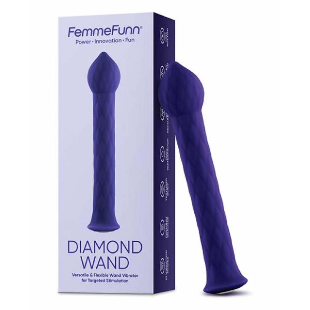 Femme Funn Diamond Wand - Dark Purple