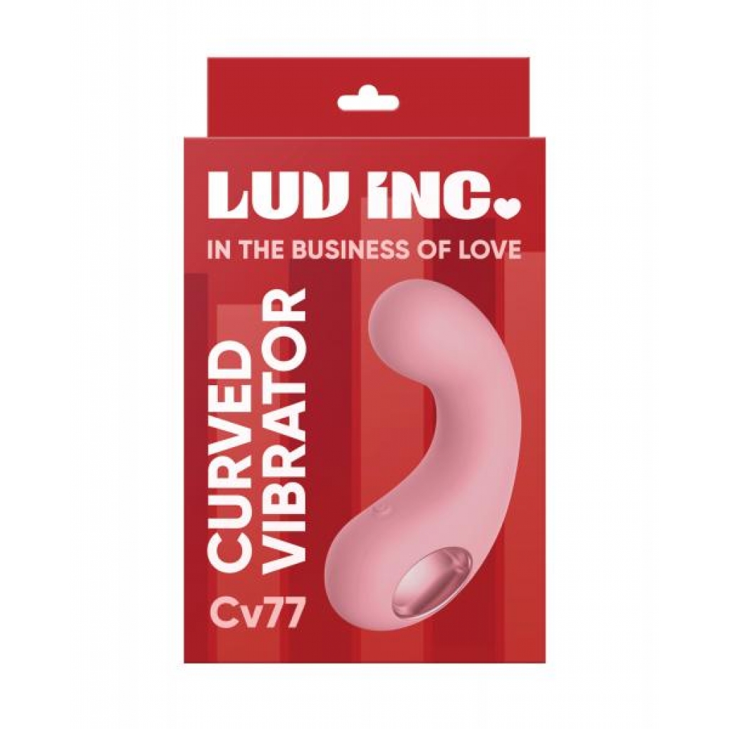 Luv Inc. Curved Vibrator - Lightweight Pink