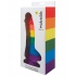 Pride Dildo with Balls - Silicone Rainbow