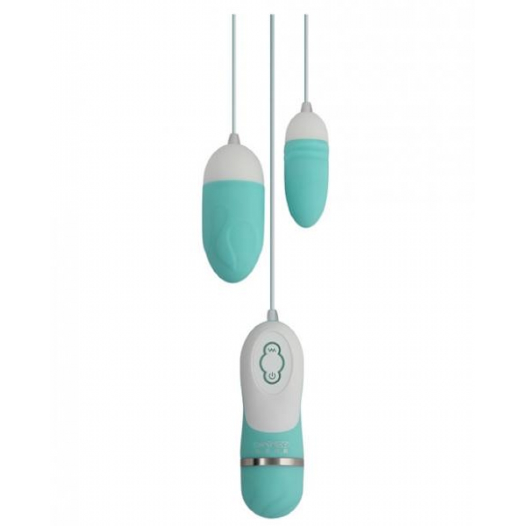 Gigaluv Dual Vibra Bullets 10 Functions Tiffany Blue