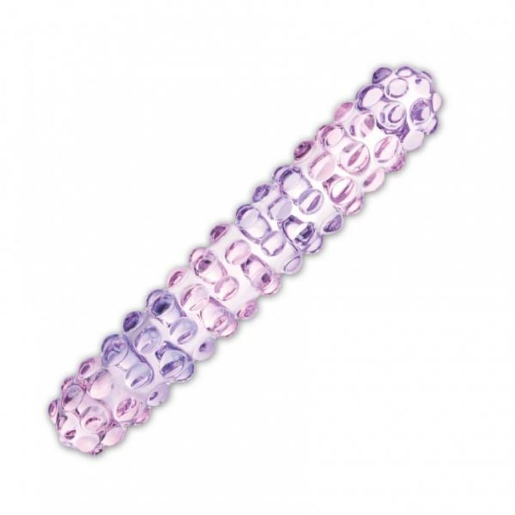 Purple Rose Nubby Glass Dildo - Textured Pleasure