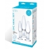 Glas 3 Piece Glass Anal Training Kit - Clear