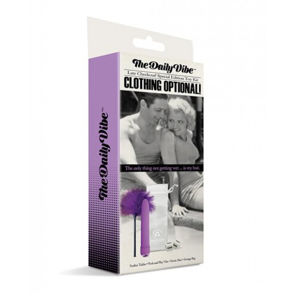 The Daily Vibe Clothing Is Optional Kit - Purple