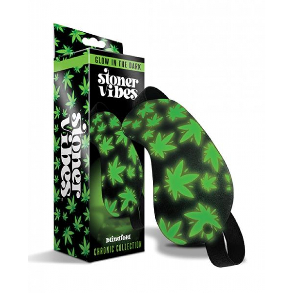 Stoner Vibes Glow In The Dark Blindfold