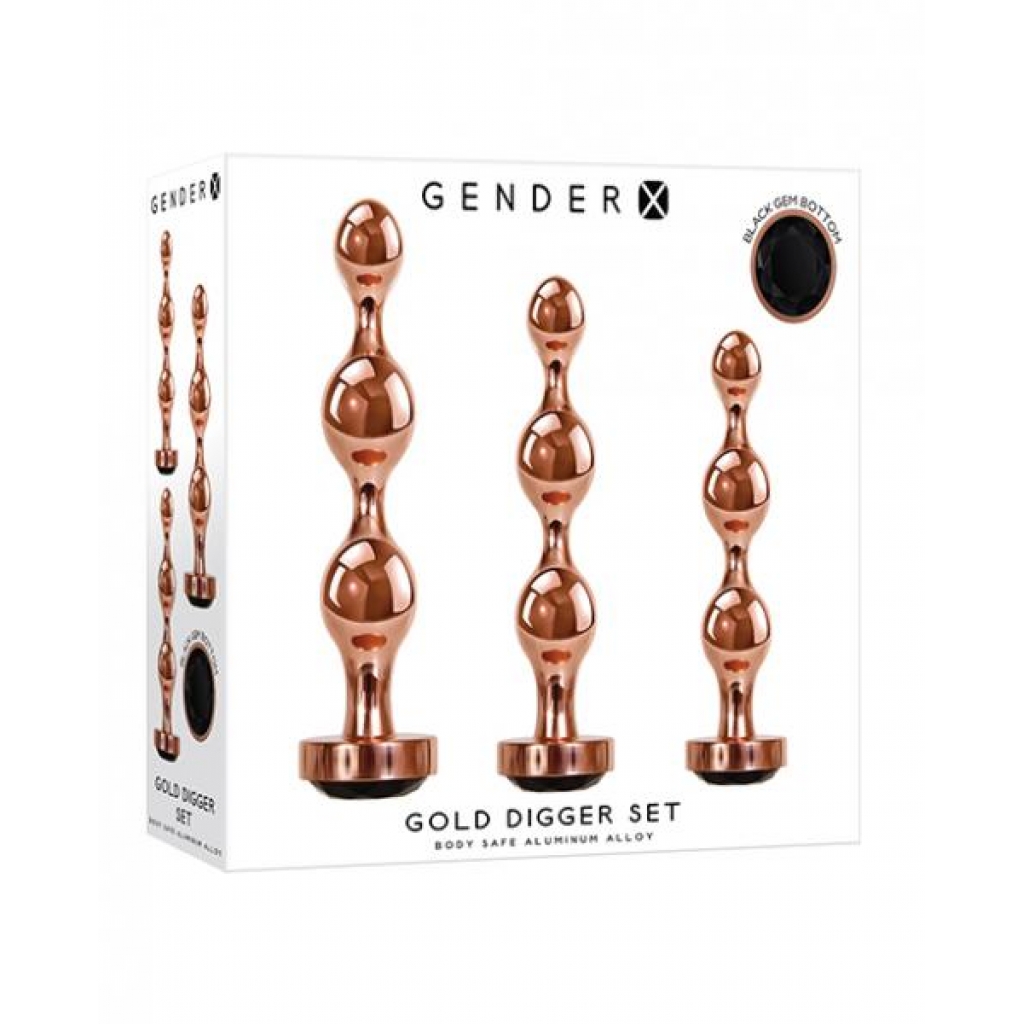 Gender X Gold Digger Set - Rose Gold/Black