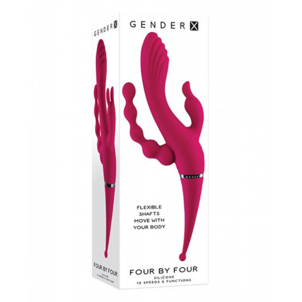 Gender X Four By Four Vibrator - Burgundy