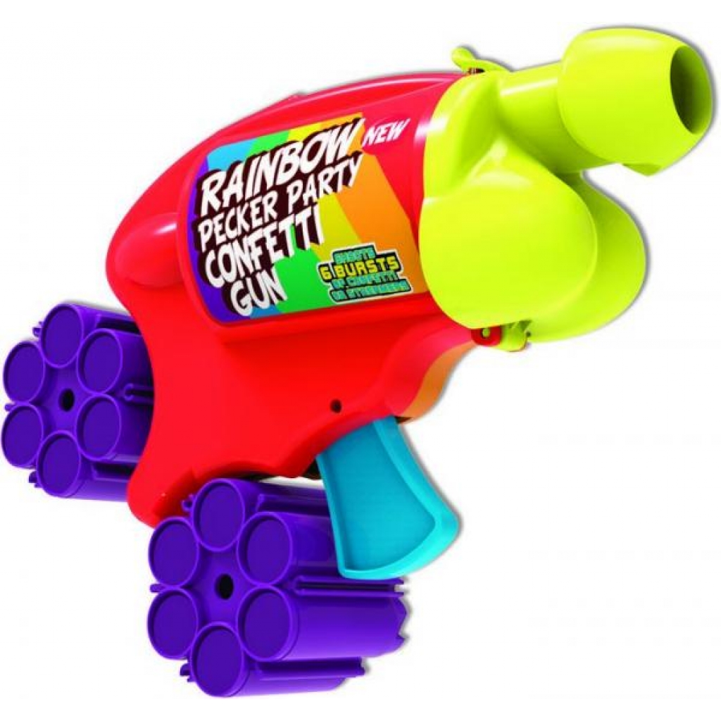 Rainbow Pecker Party Confetti Gun