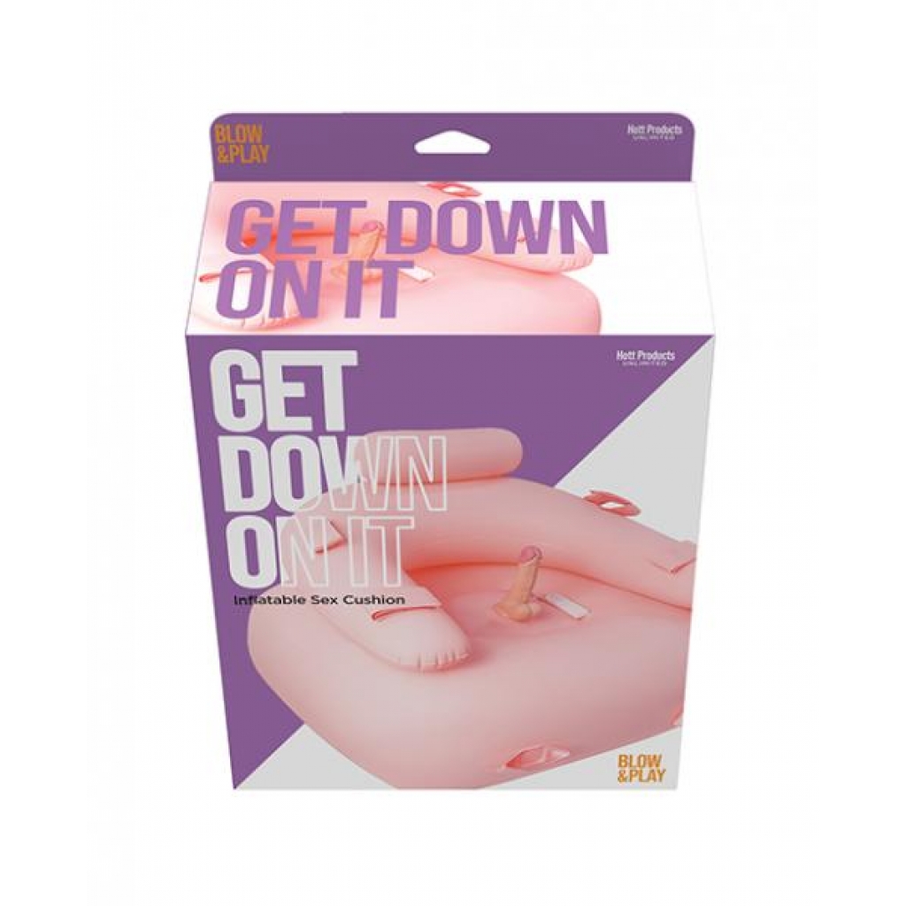 Get Down On It Inflatable Cushion with Remote-Controlled Dildo