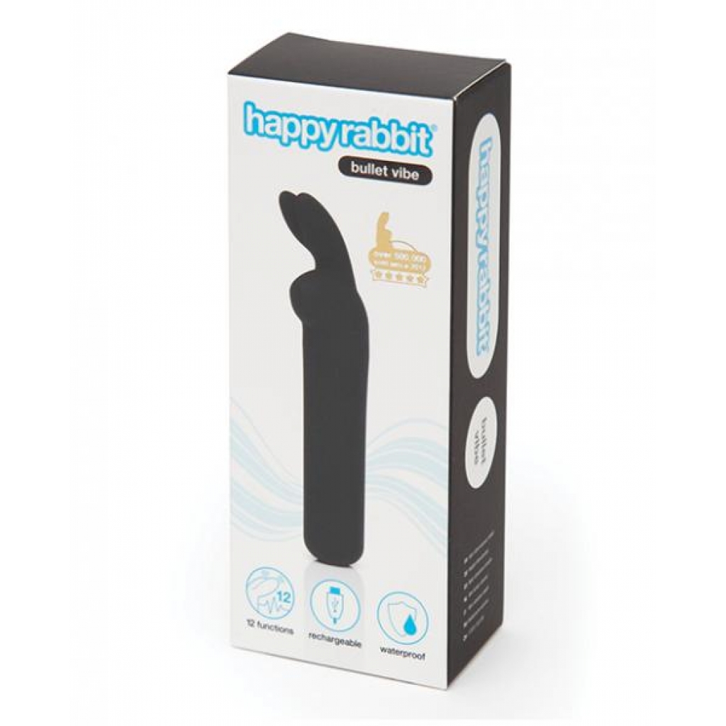 Happy Rabbit Rechargeable Bullet - Black