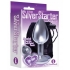 The Silver Starter Bejeweled Heart Stainless Steel Plug Violet