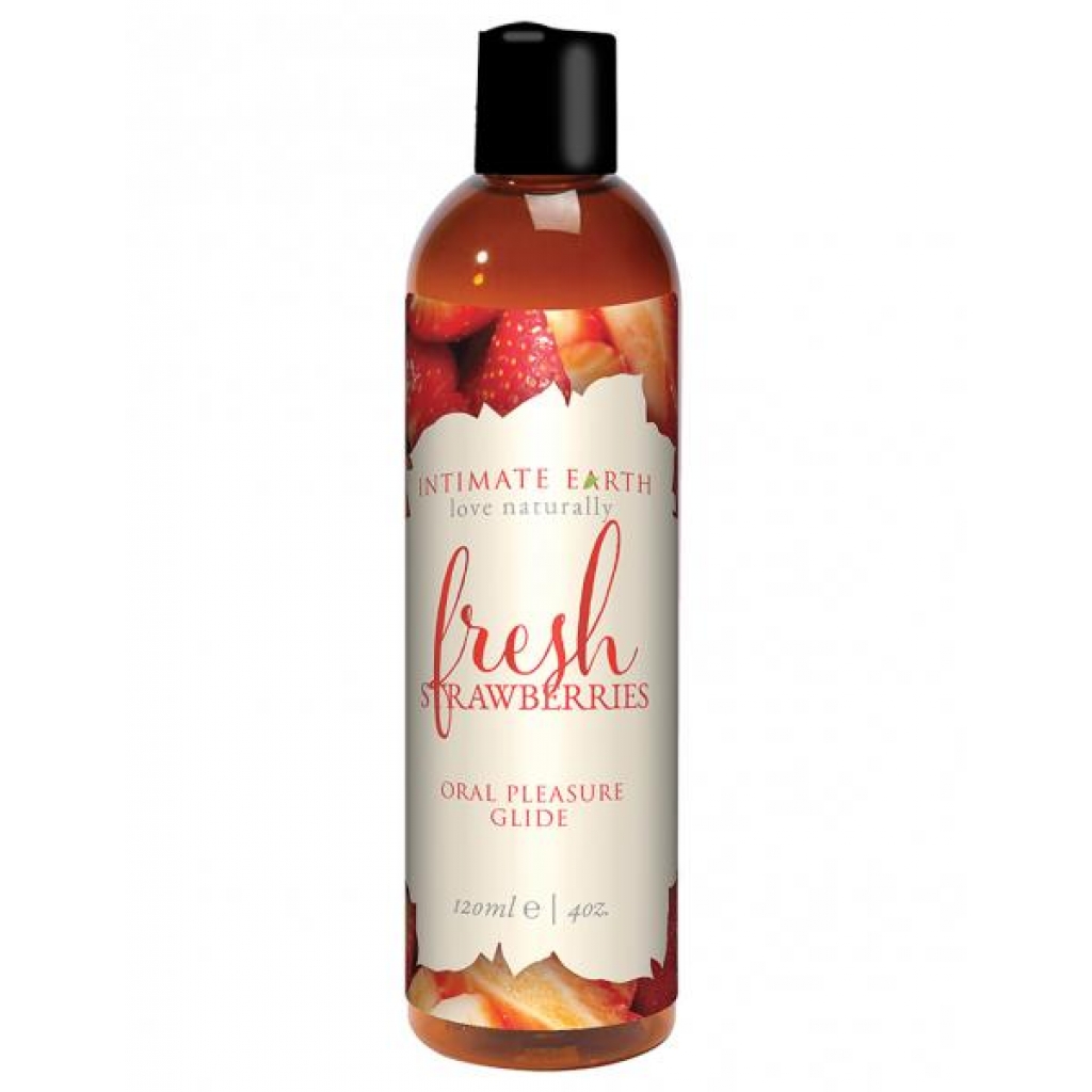 Intimate Earth Natural Flavors Glide - 120 ml Fresh Strawberries