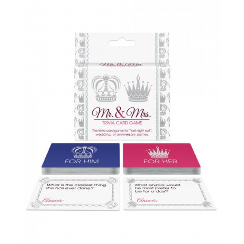 Mr. & Mrs. Trivia Card Game