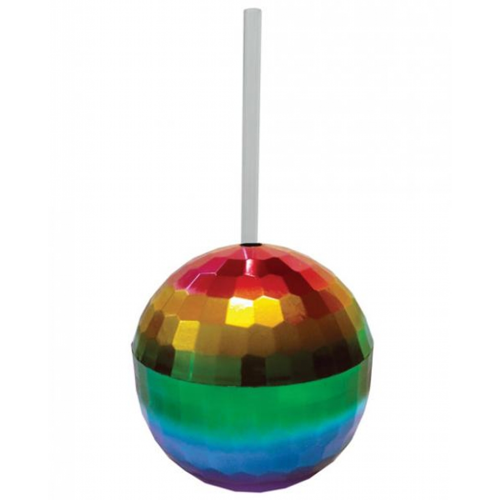 Rainbow Disco Ball Cup