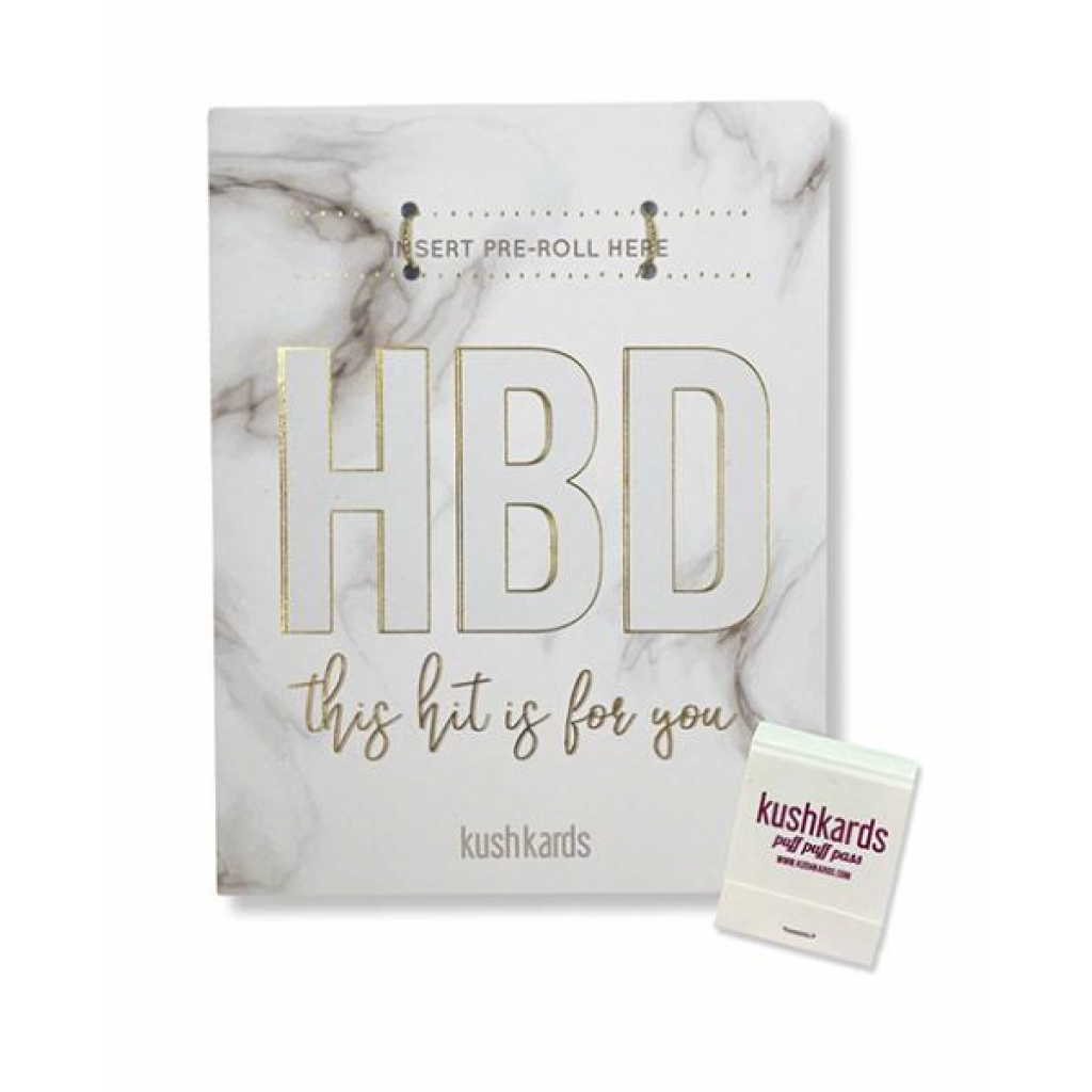 Hbd Birthday Greeting Card W/matchbook