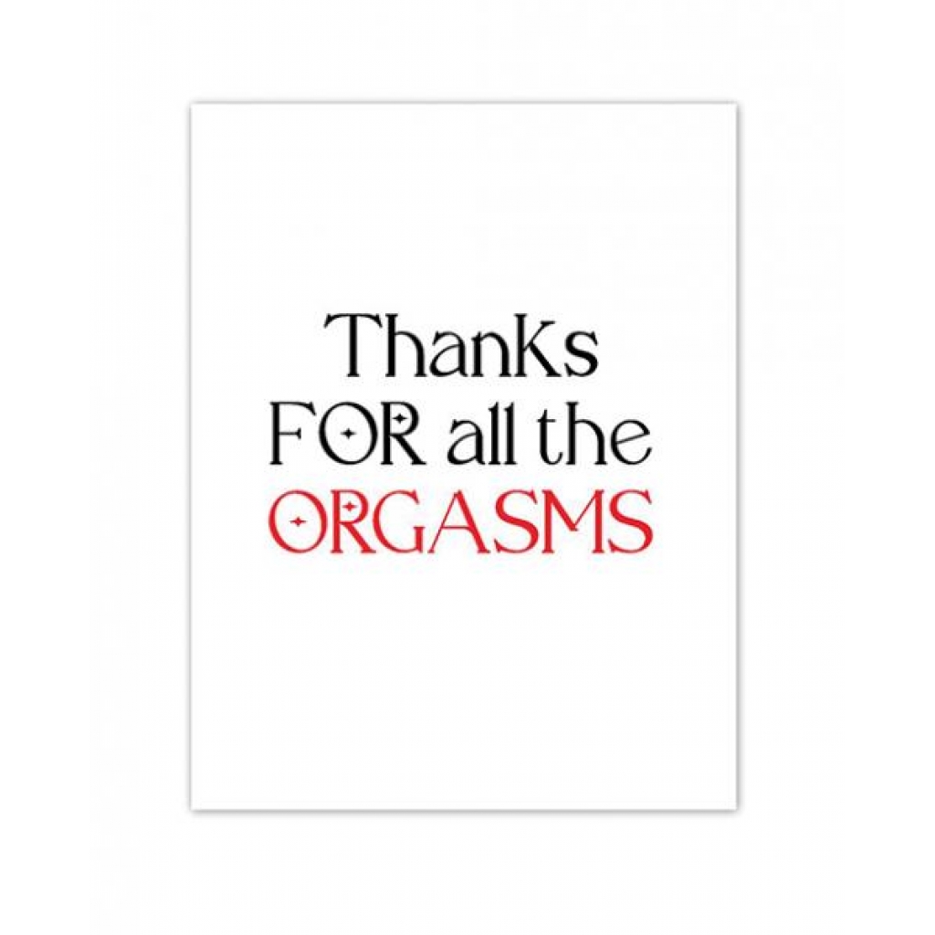 Orgasmic Greeting Card