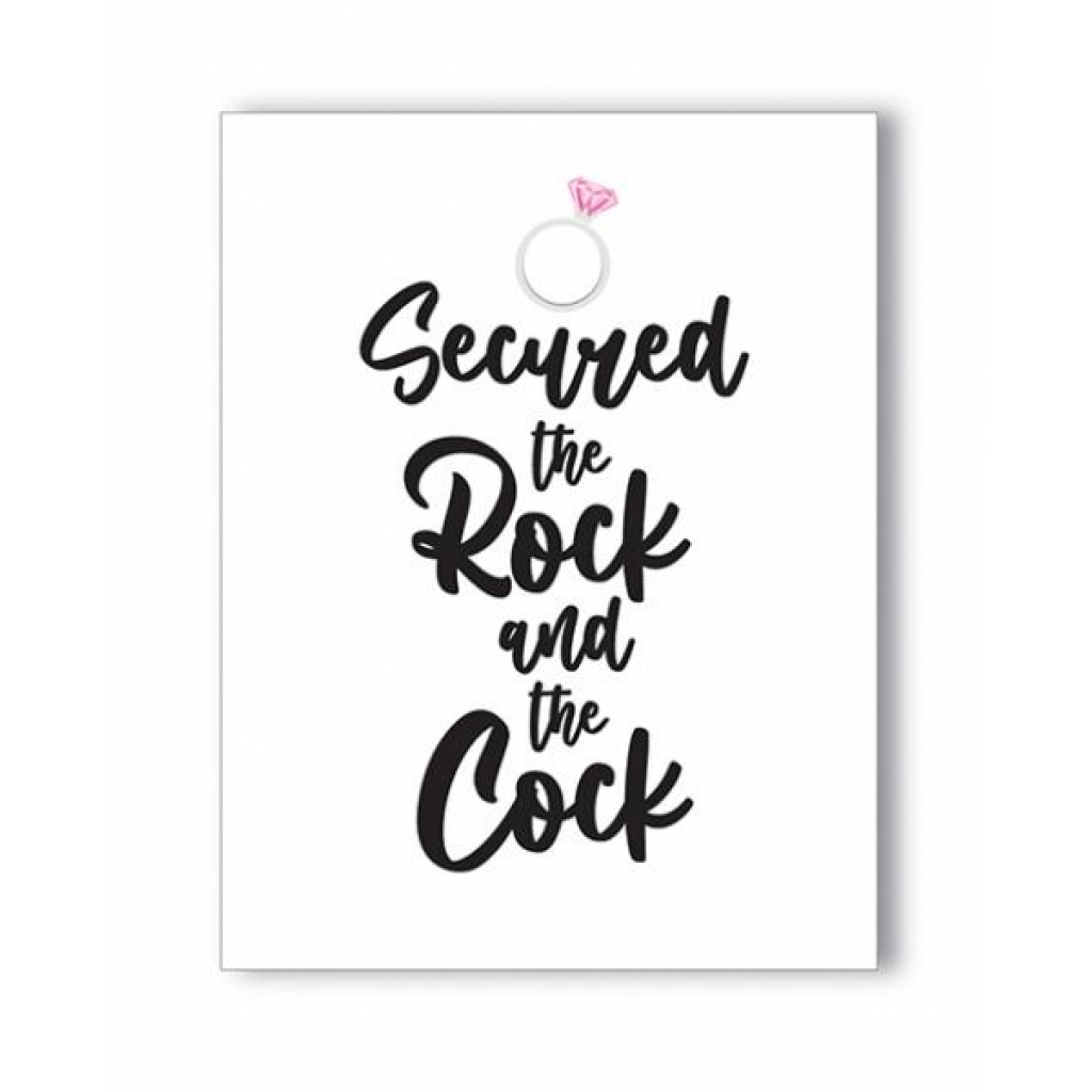 Rock Penis Bachelorette Greeting Card