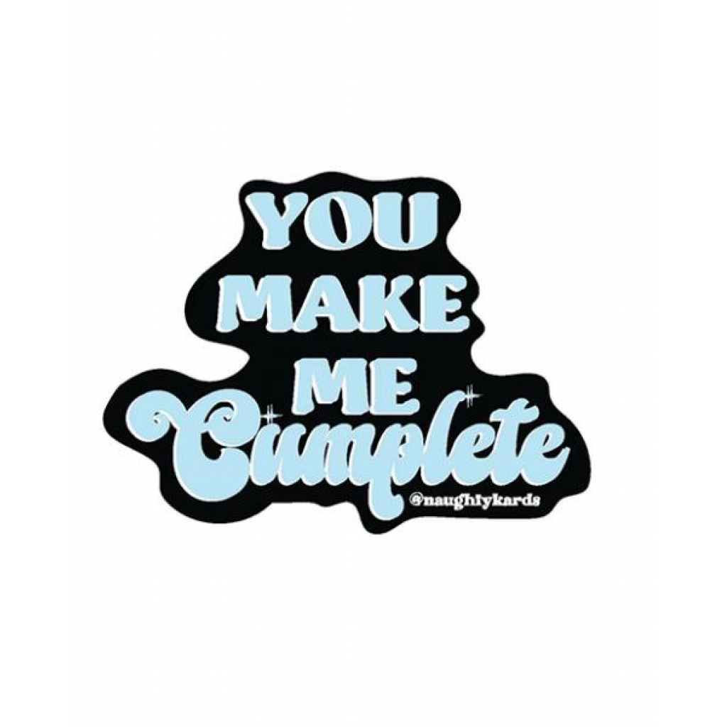 Cumplete Sticker - Pack of 3