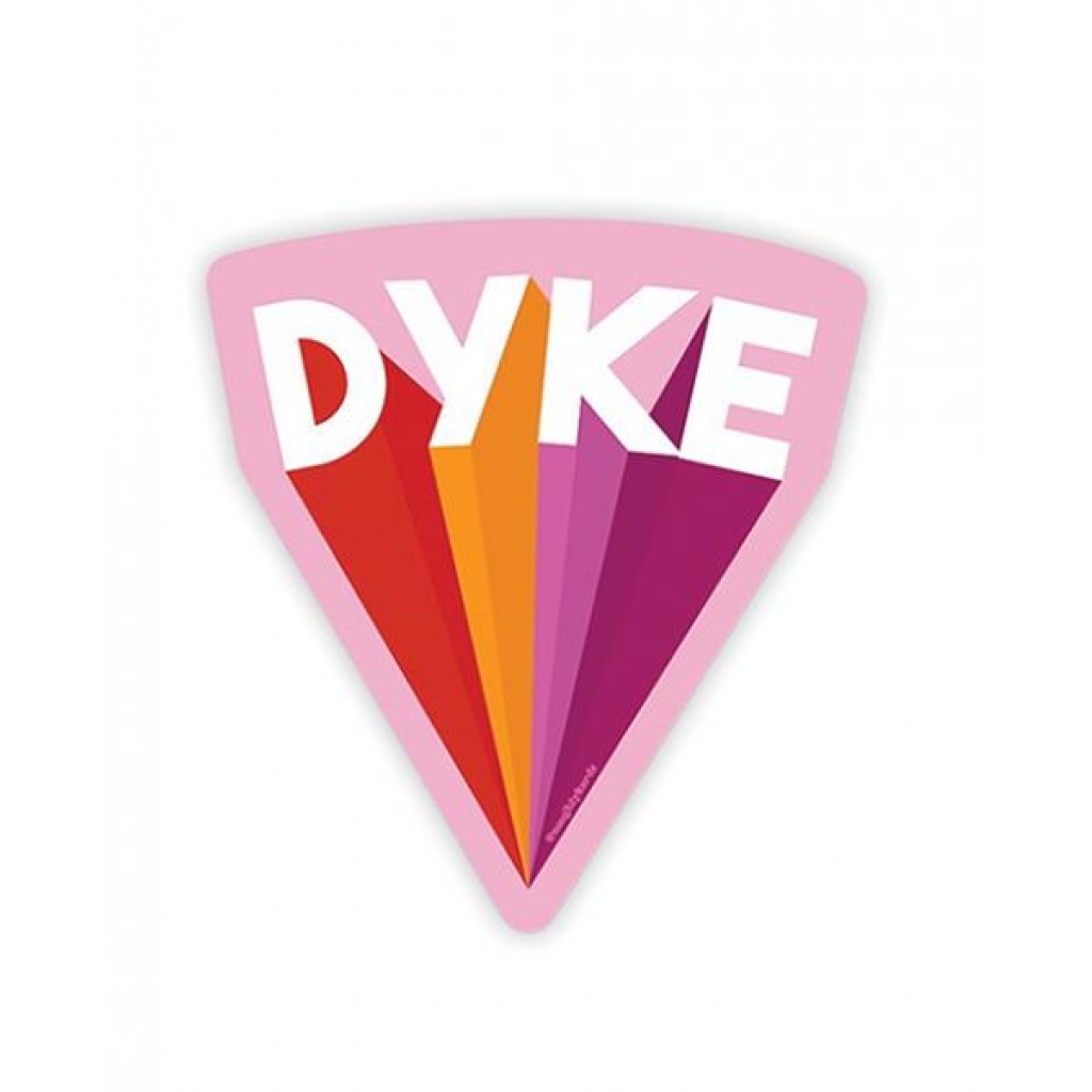 Dyke Naughty Sticker - Pack of 3