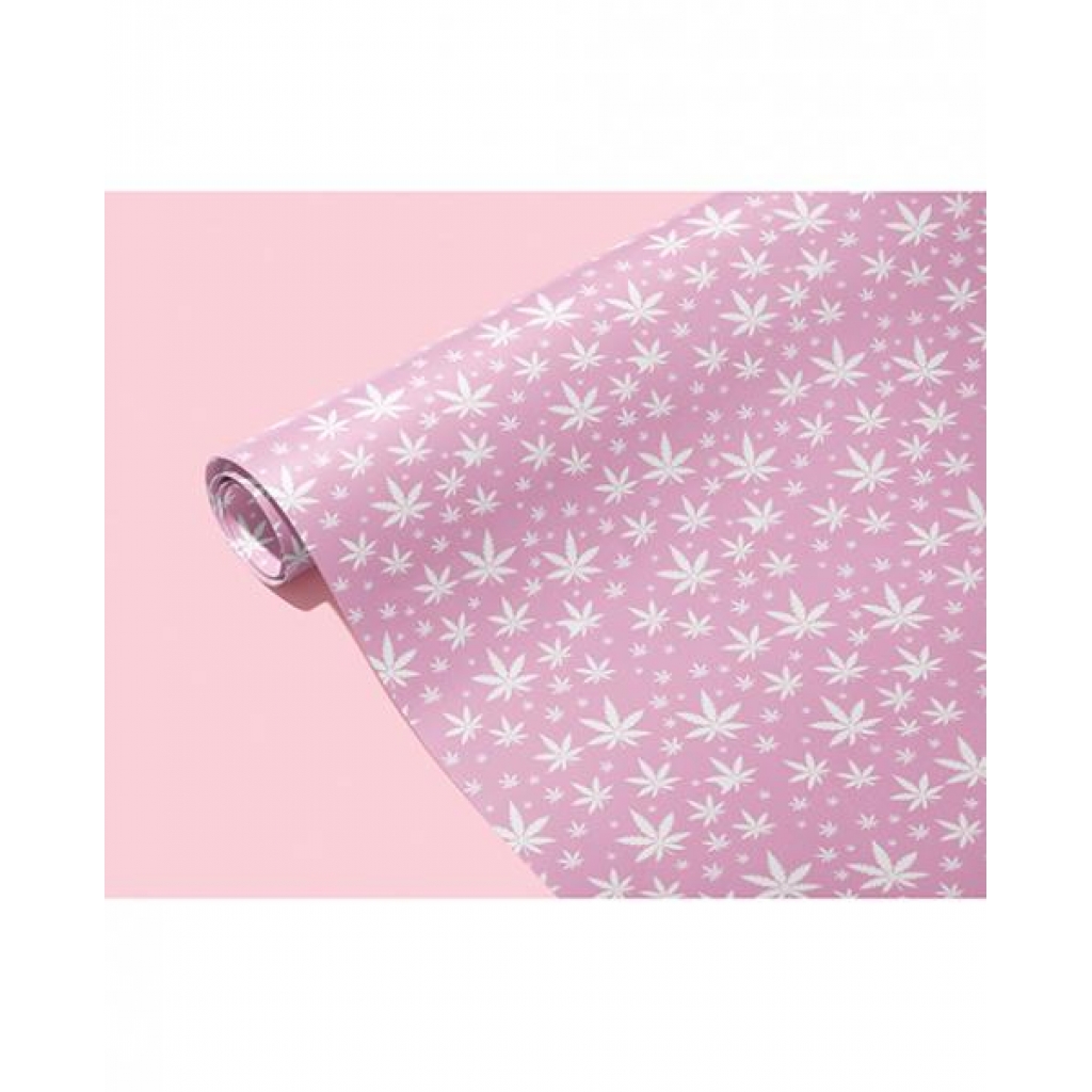 Pink Pot Leaf Wrapping Paper